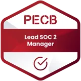 PECB Certified Lead SOC 2 Manager badge